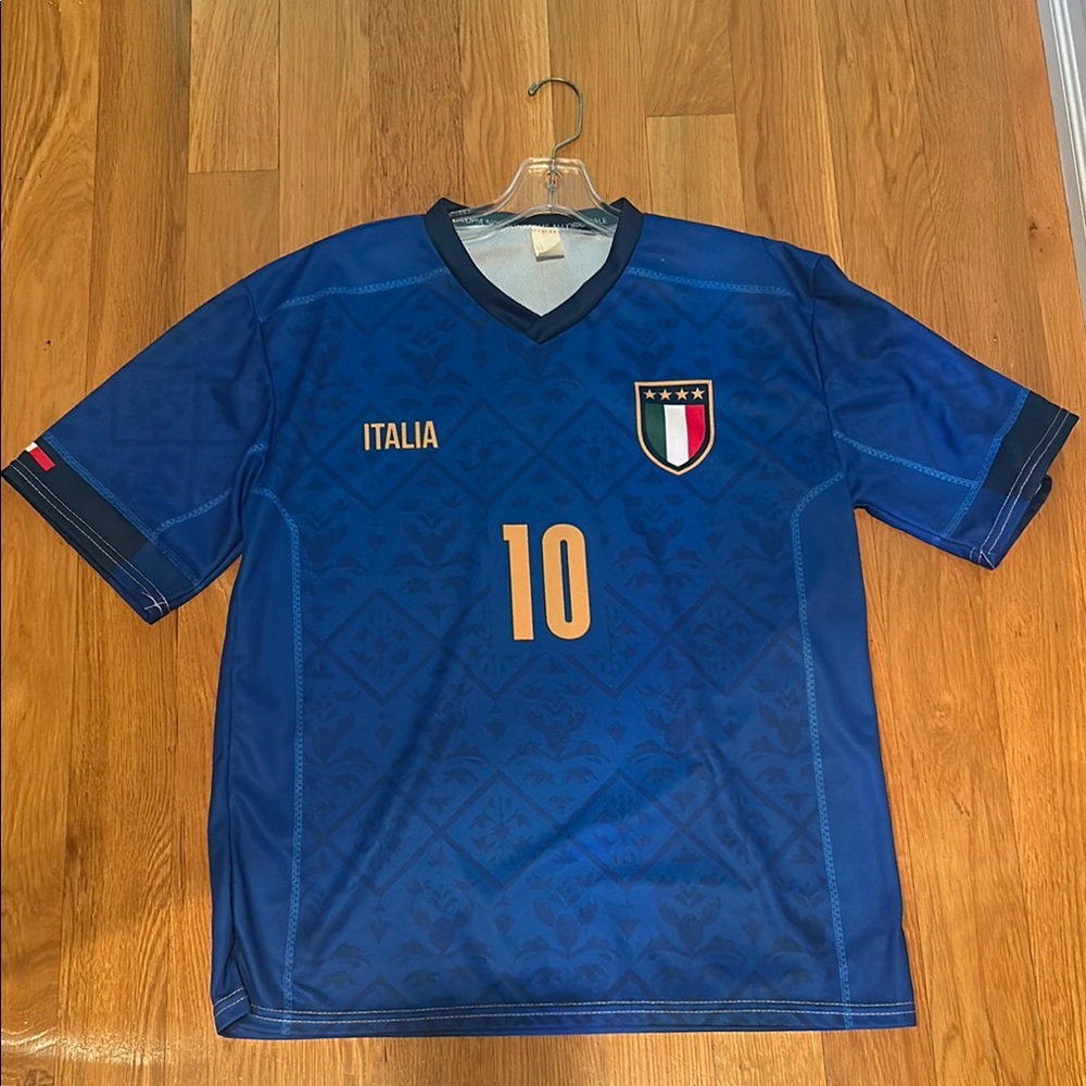 Blue Italia Soccer Jersey XL - Insigne # 10